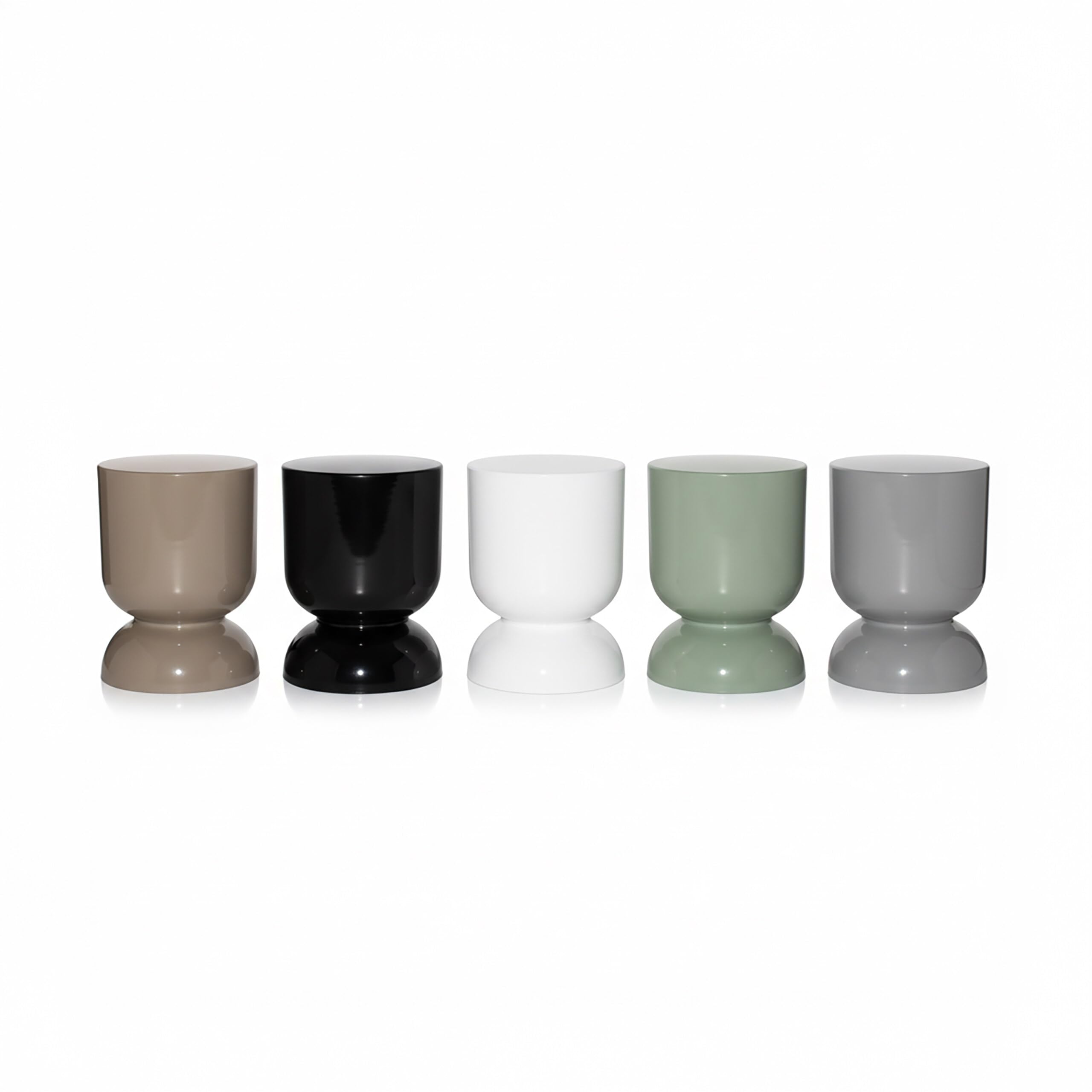 Relaxdays Tavolino & Sgabello, Design a Clessidra, Oggetto Decorativo per Soggiorno, HxD: 46 x 36