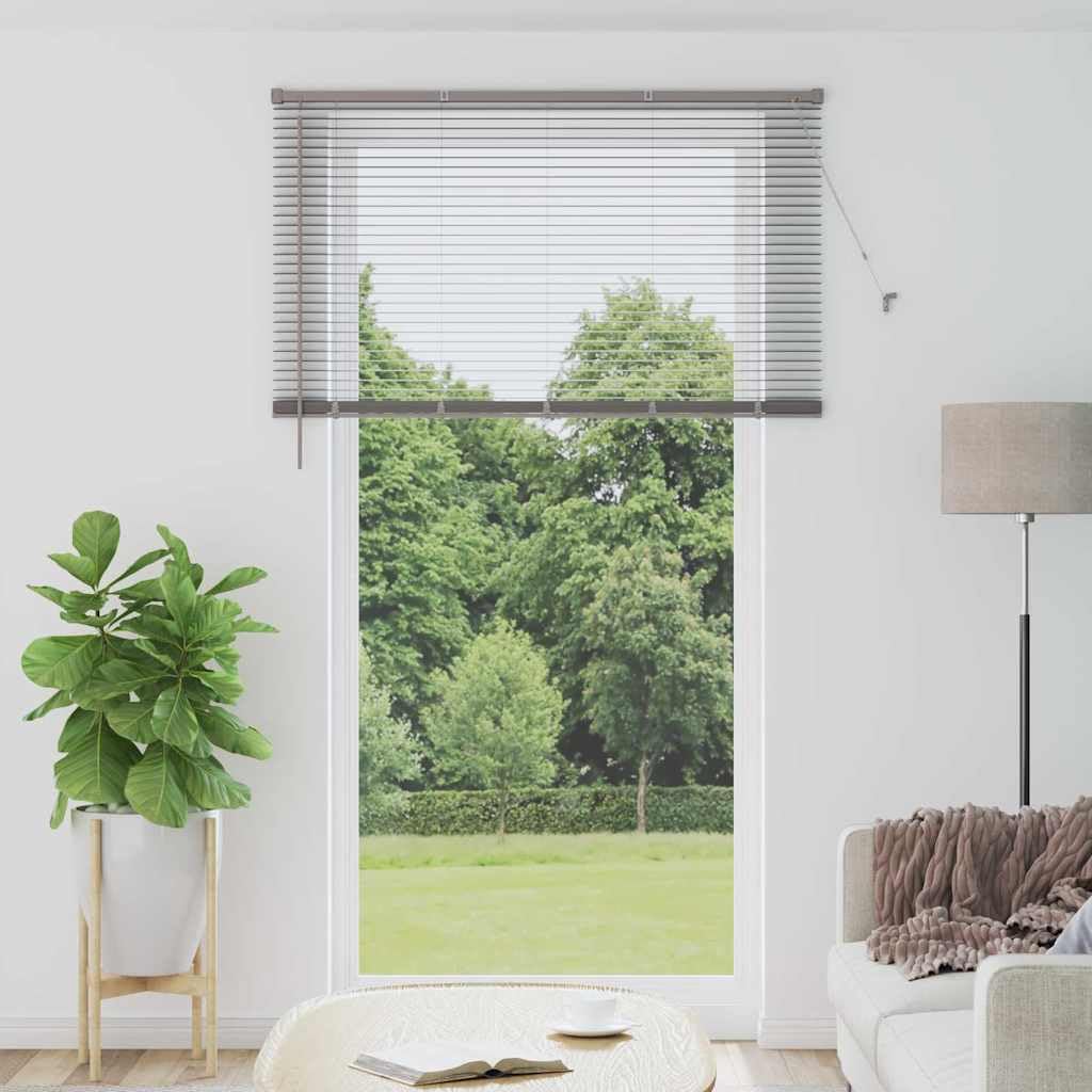 vidaXL Tendaggi a Veneziana Argento 220 x 135 cm Alluminio, Tende a riquadro in Alluminio, Regolabili per Interni, per Controllo Luce e Privacy, perfette per la casa e L'Ufficio