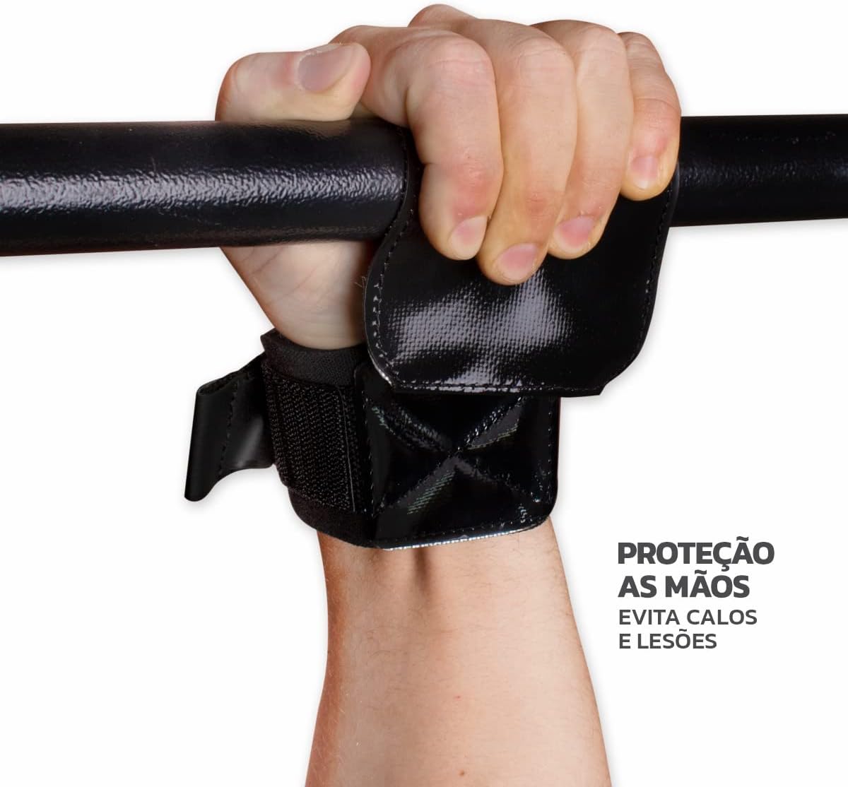 Luva Hand Grip Power Muvin – Luva Para Crosstraining – Treino – Punho em EVA Dublado – Para Altas Cargas – Palma em PVC de Alta Resistência – Fechamento em Fecho de Contato – Costura Dupla