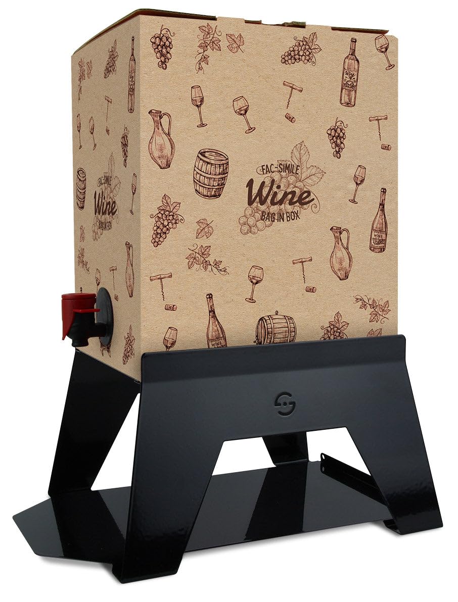 Porta Bag in Box per Vino,Olio Varie Misure e Colori (Nero)