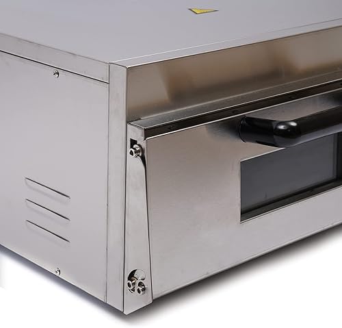 Miniatura 5 de Horno eléctrico de pizza de 2000 W, de acero inoxidable, para hornear, pan, pasteles, encimera, hornear, horno de pizza eléctrico comercial con