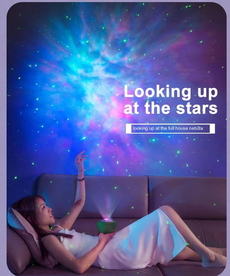 Image of LED Aurora Sky Projector Sky Projector Night Light with Bluetooth Control Sound Control Water Patter