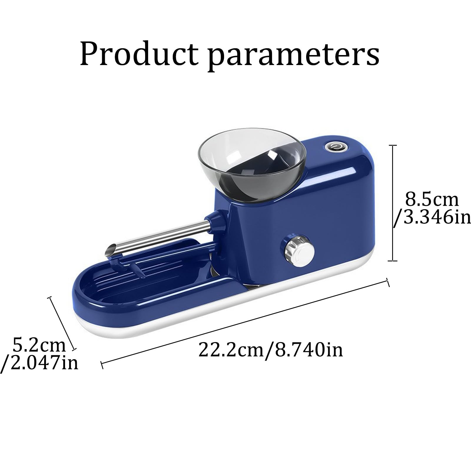 Automatico Della Sigaretta Del Rullo Del Tabacco Delle Macchine di Riempimento Della,Macchinetta Elettrica Automatica per Sigarette,8mm/6.5mm Due Tubi di Sigaretta,per Fumatori(Compreso Tu(Color:Blu)