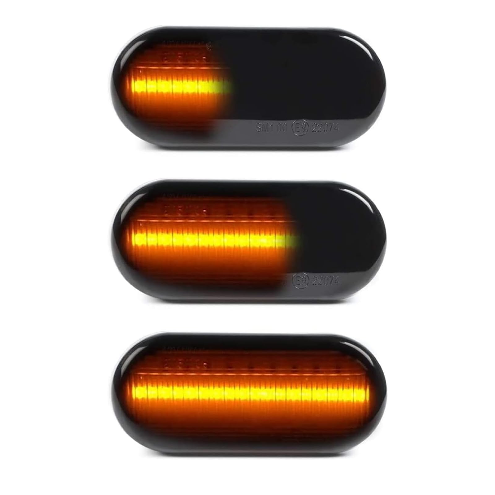 Frecce Laterale a LED Dinamiche per VW Amarok Caddy Golf Polo Sharan MK2 MK3 MK4 Fox Jett-a Lupo Pass-at Transporter T5 Up Vento SEA-T/For-d/Sko-da, Freccia Laterale Indicatore, 2pcs