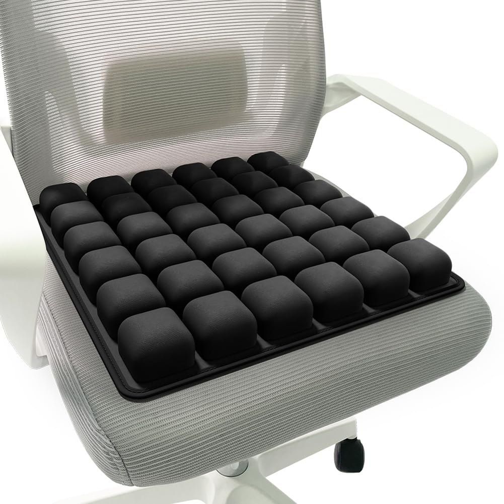 Sondur - Sedile gonfiabile da viaggio per aereo, design a 3 celle d'aria, cuscino autogonfiante per alleviare la pressione