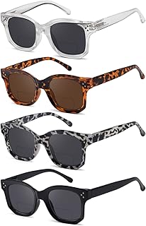 Eyekepper 4-pack Bifocal Sunglasses for Women Small Bi-focal Readers +1.75