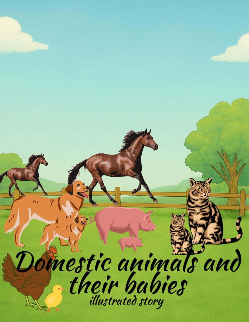 Domestic Animals and Their Babies: illustrated book