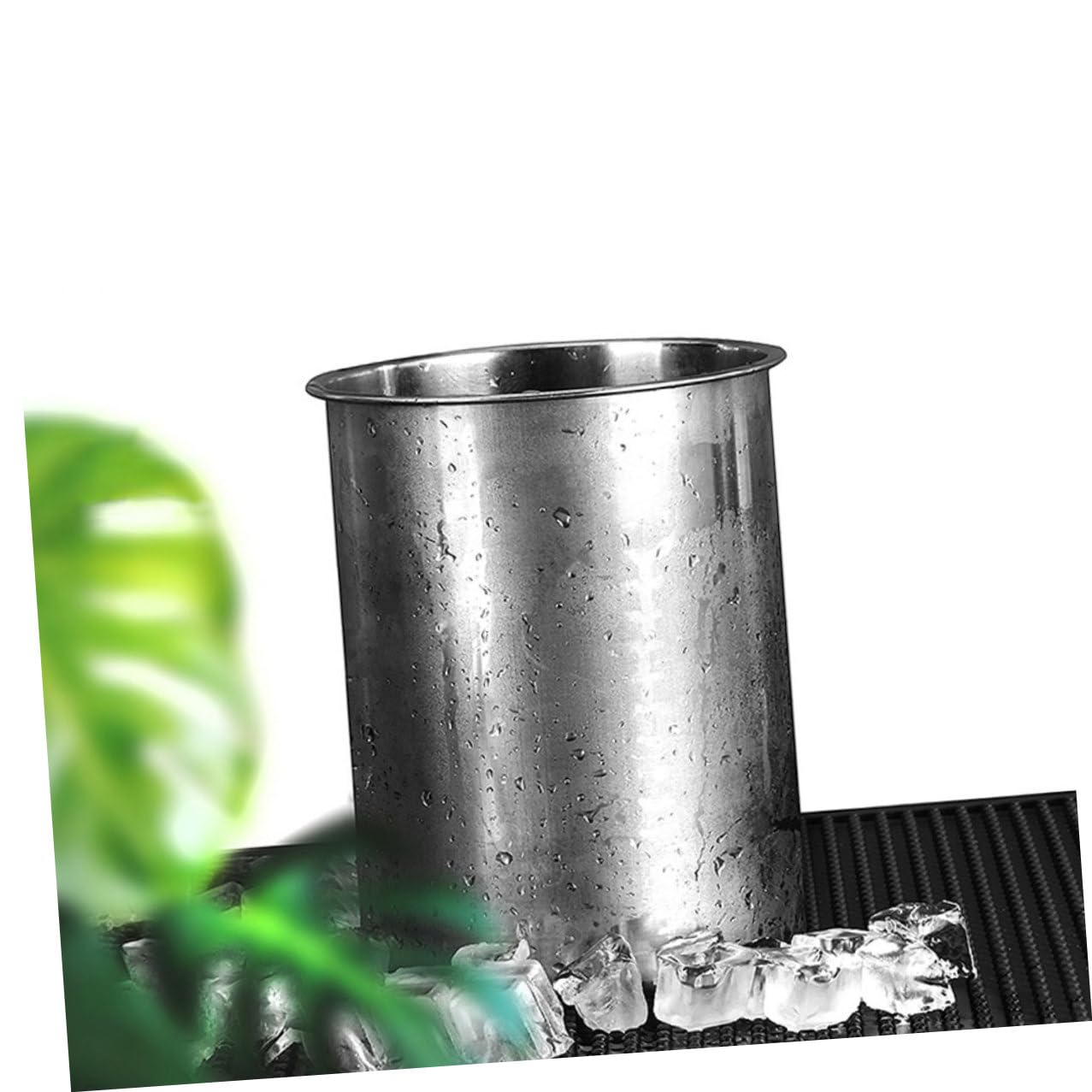 Secchiello per Ghiaccio in Acciaio Resistente per Bar e Hotel Contenitore per Cubetti di Ghiaccio Grande Apertura Secchiello per Birra e Vino per Feste e Cocktail