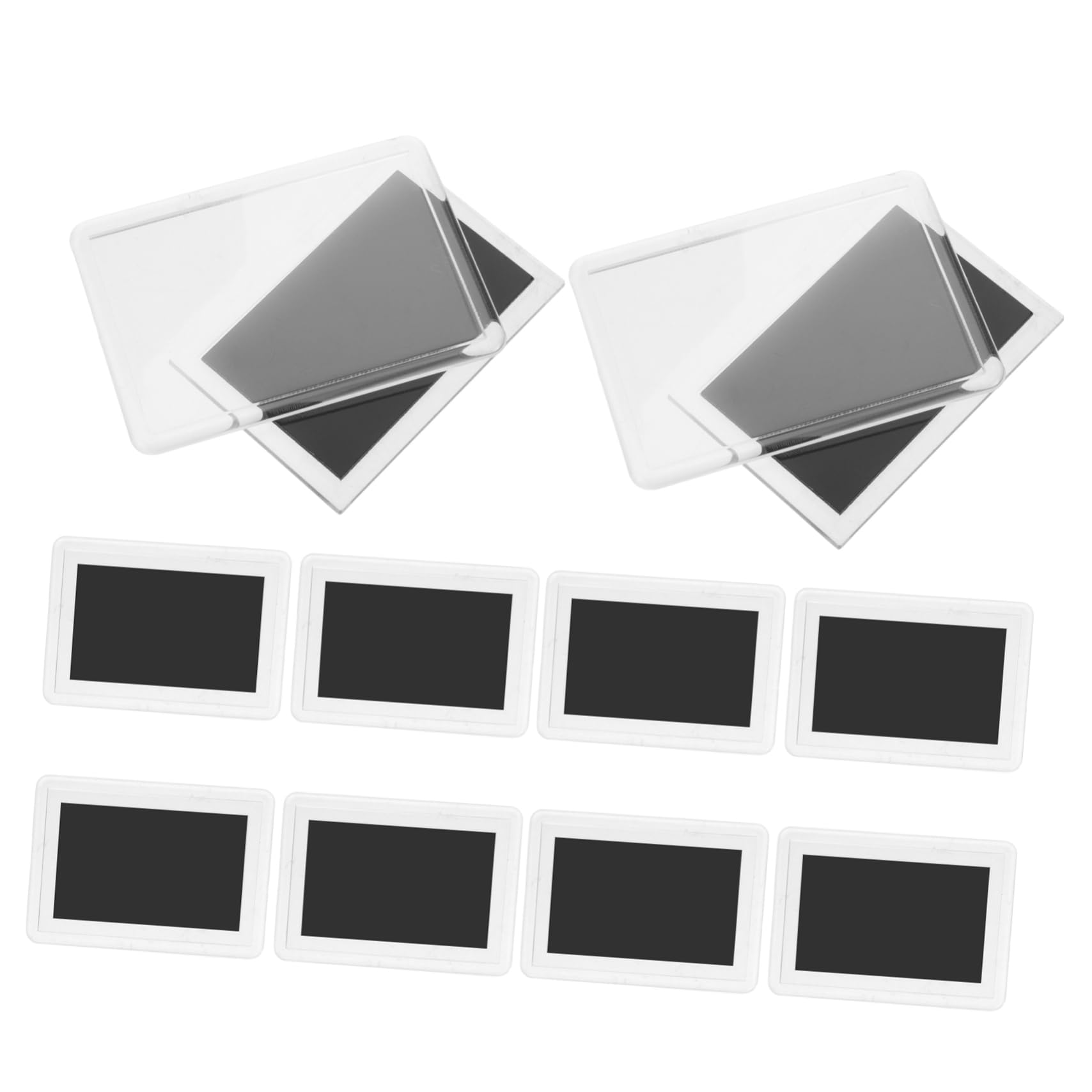 HEALLILY Diy Magnetic Photo Frames for Fridge 10 Acrylic Inserts for Quick Photo Swap Wall Decor