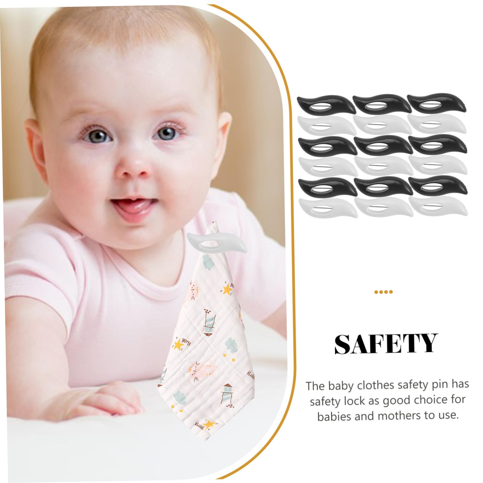 5 Sätze Sicherheitsnadeln Für Kleidung Dekorative Broschen Für Schals Und Babybekleidung Sicherem Verschluss Für DIY Projekte Und Handarbeiten 30 Stück * 5