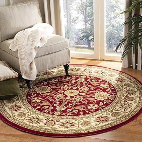Safavieh Lyndhurst Round Area Rug, Red & Ivory Cover