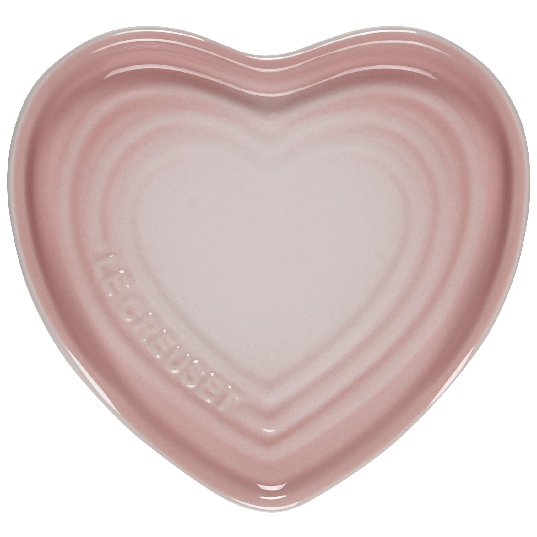 Le Creuset Stoneware Heart Spoon Rest, 5", Shell Pink