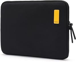 MOKOBARA Aisle Laptop Sleeve | Medium | Aerology Nylon | Compatible with 15.6" Laptops/MacBook | Lightweight Sleeve with Soft Microsuede Lining & Premium Zip Closure | Money Moves (Black)