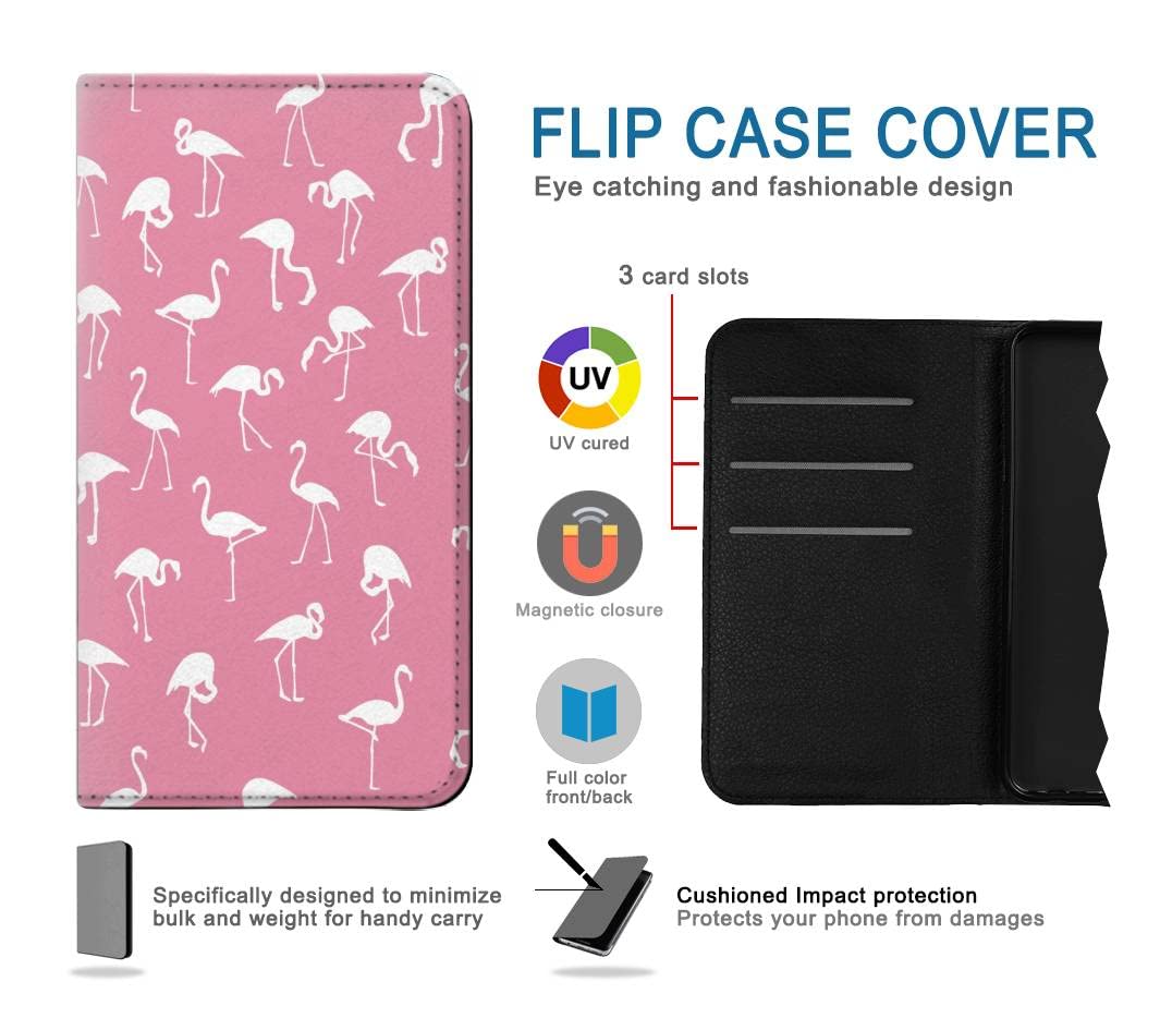 Amazon.com: RW2858 Pink Flamingo Pattern PU Leather Flip Case