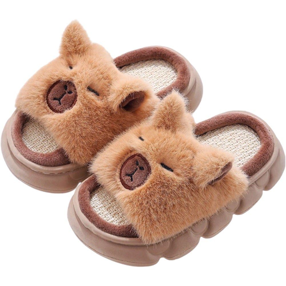 Chaussons Capybara : pantoufles de maison douces pour l'été
