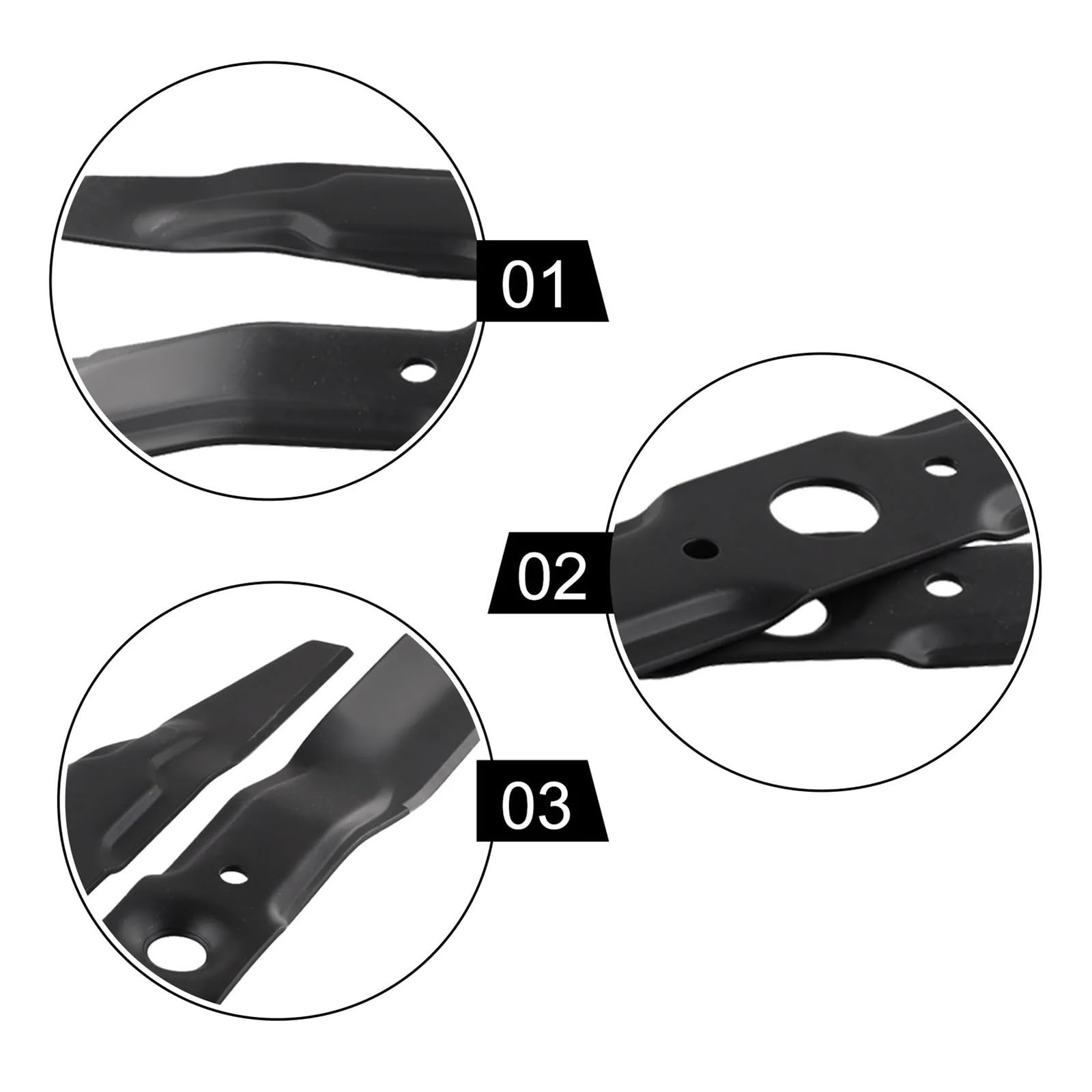 2531-VE2-020 Ersatzmesser for Rasenmäher, Metall, Zubehör for Rasenmäher, Gartengeräte