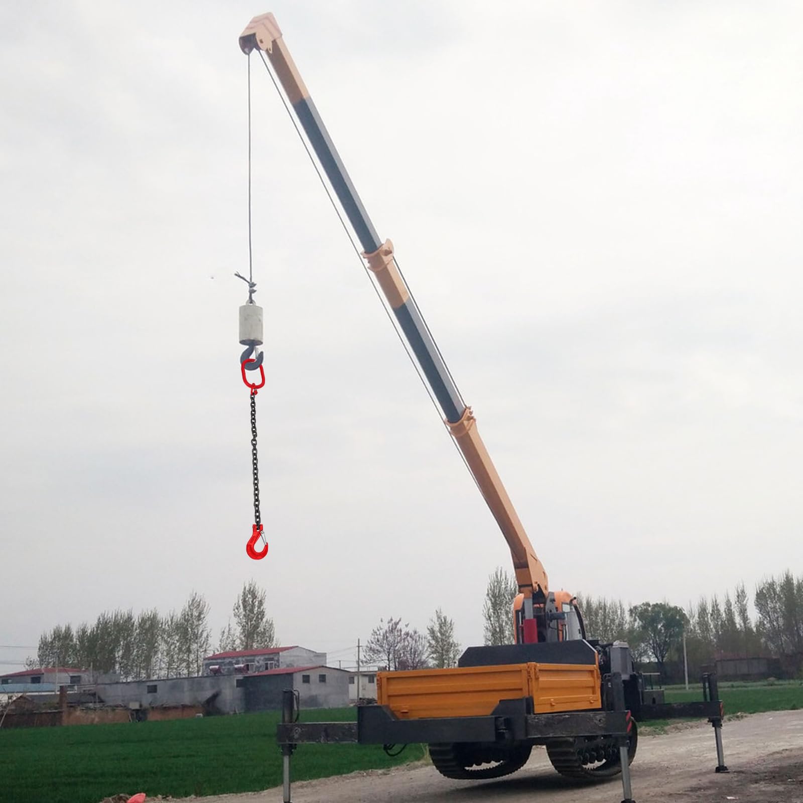 Happyyami Catena Di Sollevamento A Gamba Singola a T in Fettuccia. Grad Duty Elevatore Regolazione Della Casa Paranco di Sollevamento M di Presa in Pesante per Sling Della Catena Di Sollevamento