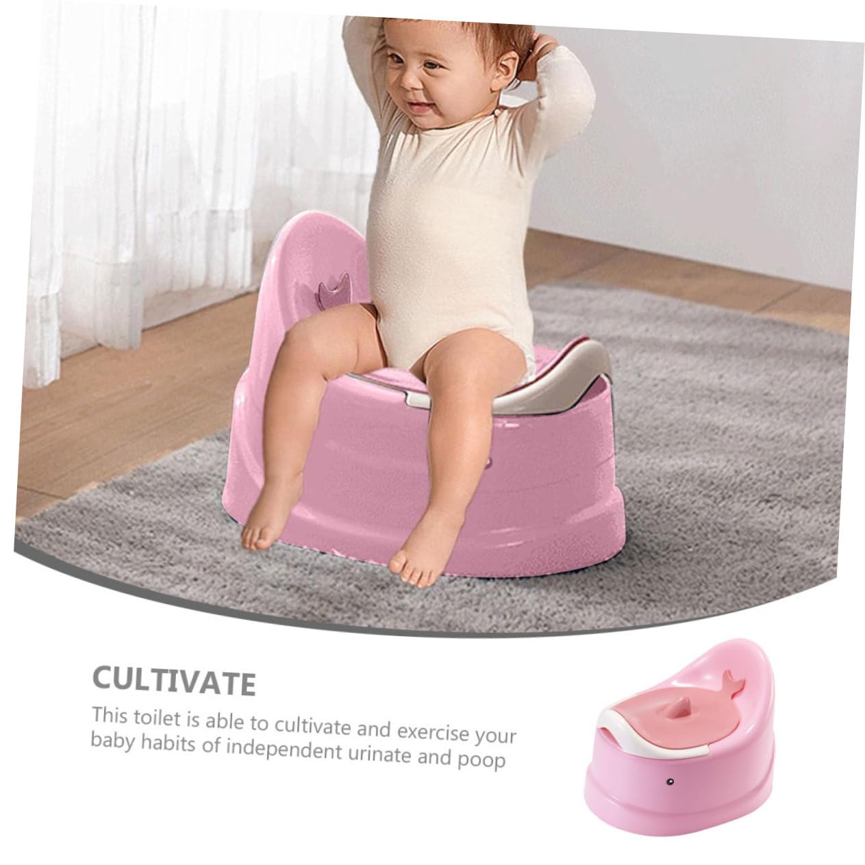 Toilettensitz Ergonomisch und Tragbares Töpfchen für Jungen und Mädchen Vielseitig als Urinal und Reise Wc Komfortabel für Unterwegs Hause Einfach zu Reinigen