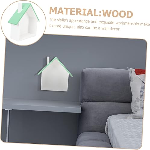 Miniatura 4 de Hemoton Estantería de pared para cabina de pared, estante de pared, estantes montados en la pared, estante de pared para sala de estar, estantes de