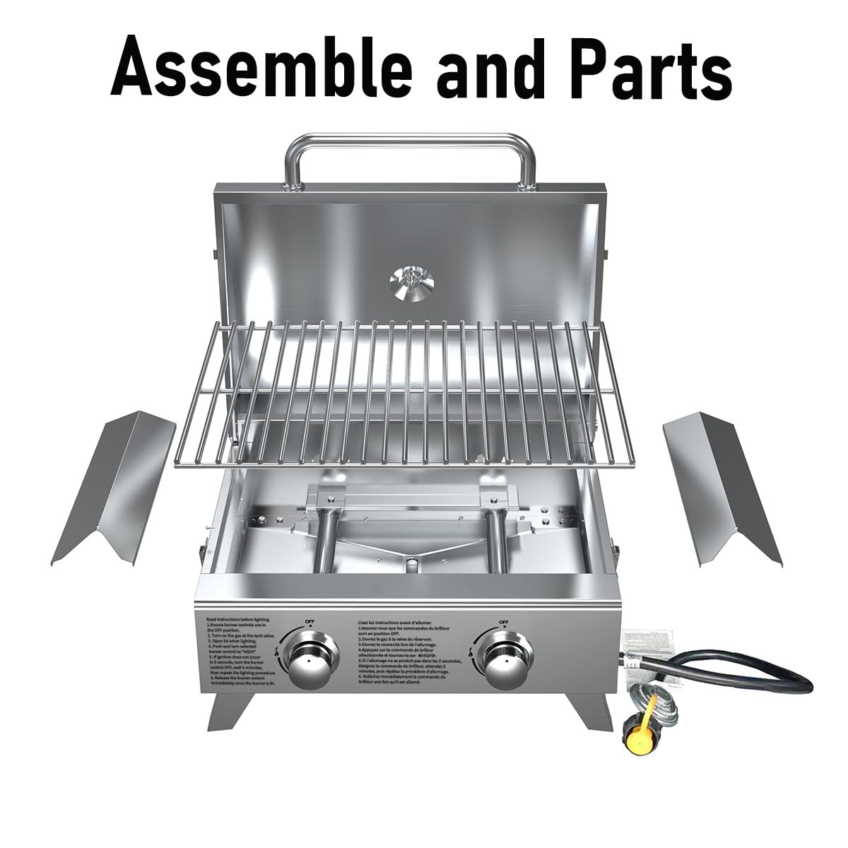 Charcoal Bbq Costway 20,000 BTU Portable Gas Grill With Lid