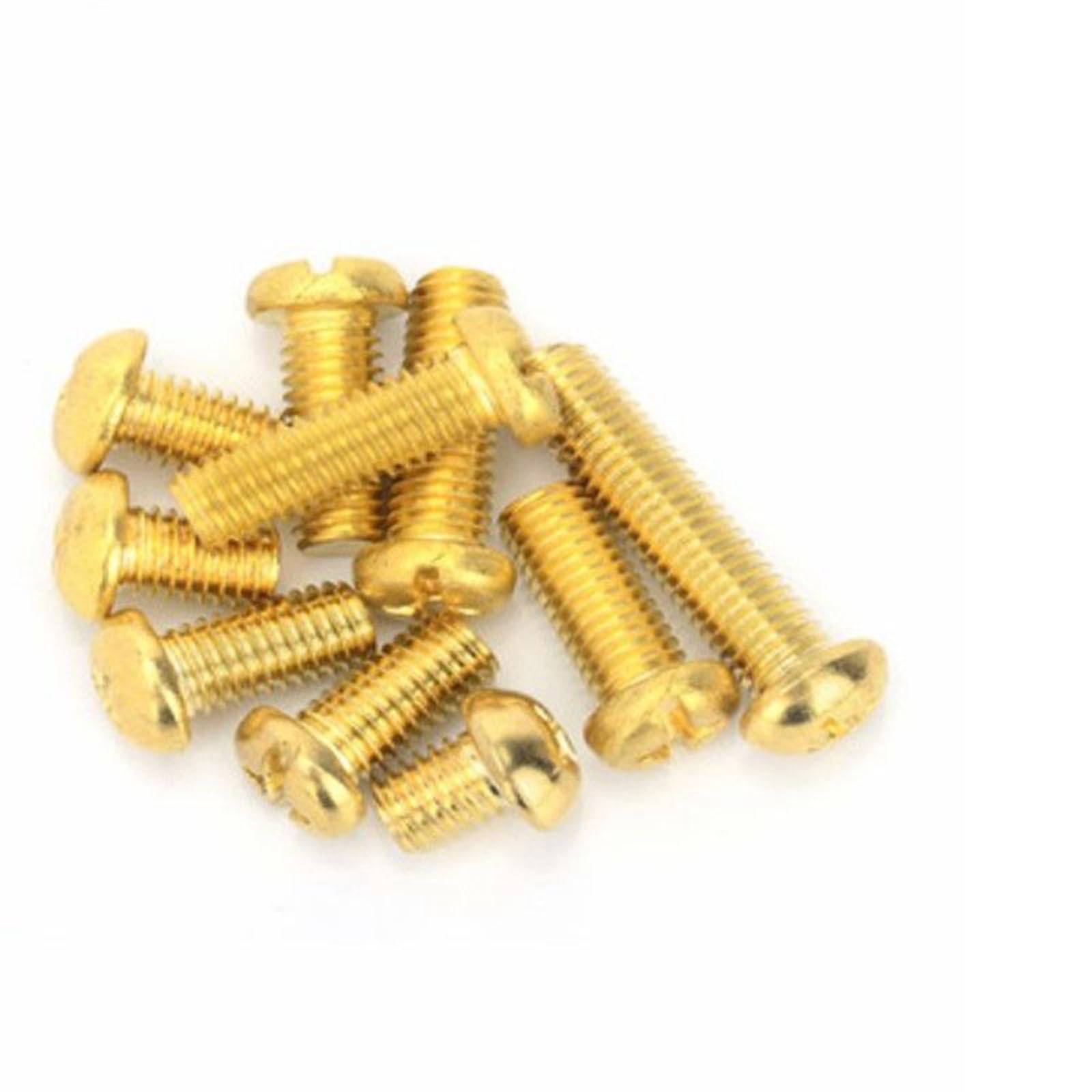 tornillos de latón, M2 M25 M3 M4 M5 M6 Phillips latón cabeza redonda(M4 20pcs,20mm)
