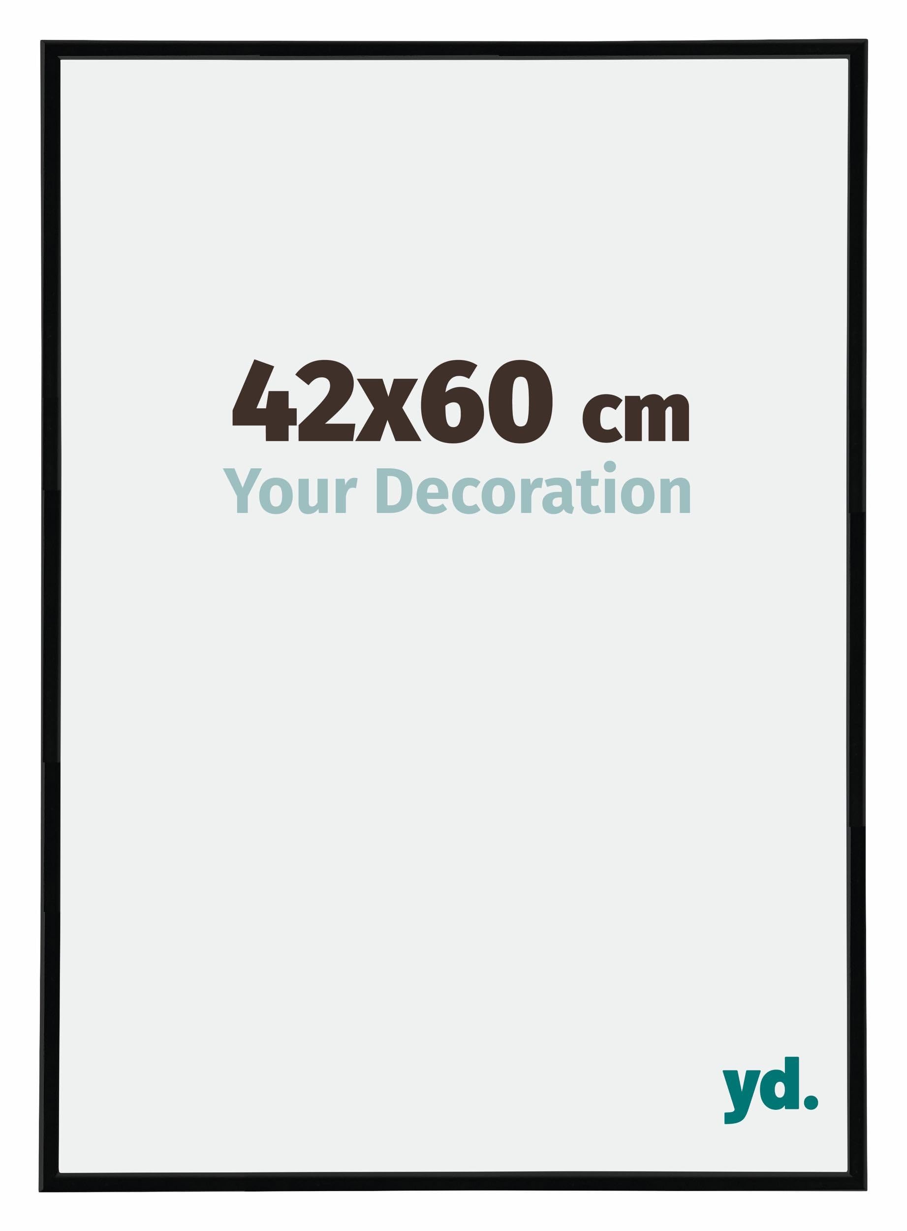 Your Decoration - Picture Frame 42x60 cm - Black High Gloss - Decorative Wall Frame in Plastic with Antireflection - Frame 42x60 - Annecy — image 1