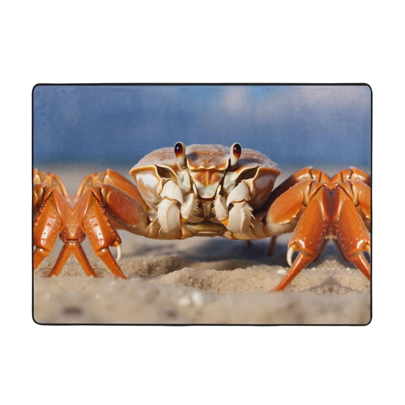 Krabben-Flanell – 203 x 147 cm Schlafzimmer Bodenmatte – Wohnzimmer Schlafzimmer Bodenmatte