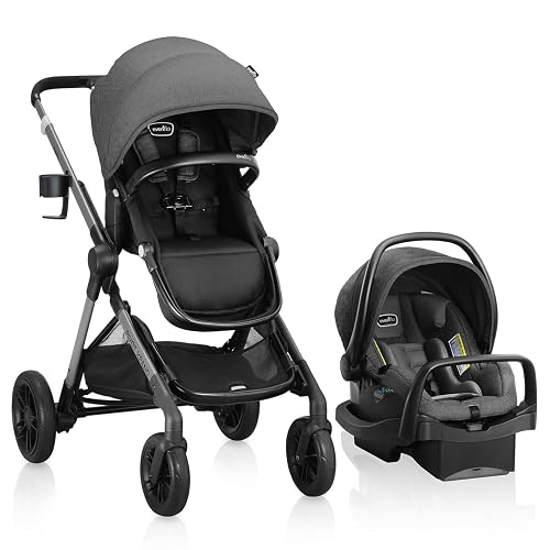 Evenflo Pivot Xpand Modular Travel System with LiteMax Infant Car Seat