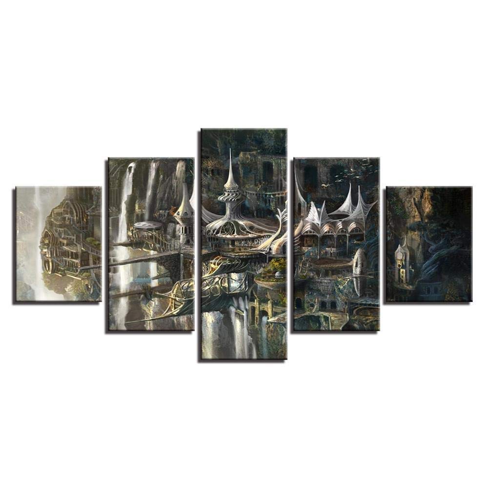 Impression dart moderne style peinture à l huile pour décoration élégante de château