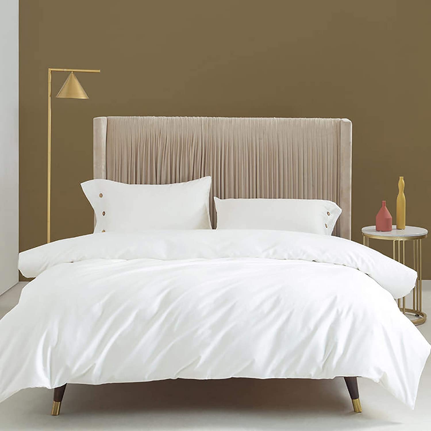 MGEMJMJ 100% Solid Color Egyptian Cotton Duvet Cover,Luxurious Super Soft Quilt Cover,Hotel Level Premium Breathable Comforter Cover(Size:200x230cm(79x91inch),Color:B)