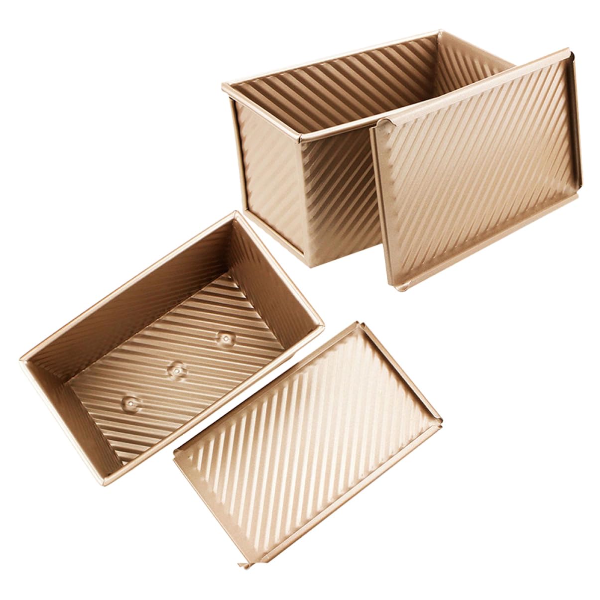 SHOWERORO 2piezas Molde Para Pan Con Tapa Unidades Para Hornear Pan y Tostadas Caseras Horno