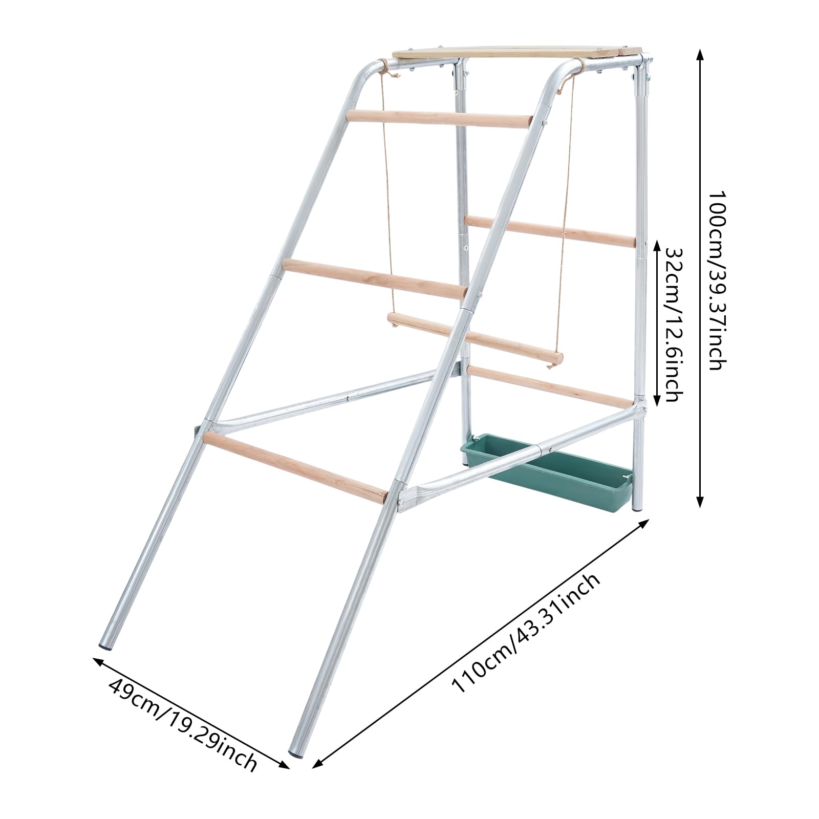 Posatoi per polli, torre di arrampicata per polli, giocattoli di pollo, altalena di galline, accessori per polli da cortile, pollaio, fattoria, per polli, anatre, piccioni, quaglie facili da mon