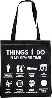 CMNIM Funeral Director Gifts for Women Tote Bag MorticianÂ Handbag for Mortuary Science Student Embalmer Last Responder Gifts (Funeral DirectorÂ Tote Bag)