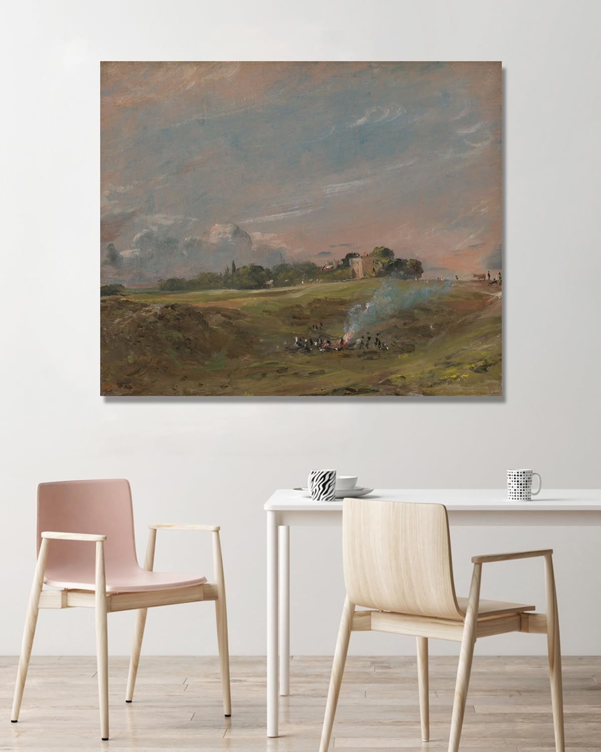 John Constable Sztuka ścienna, krajobraz 10), plakat słynnych obrazów, romantyzm retro obraz wydruki dekoracja ścienna. 30 x 36 cm - 11,8 x 14,2 cala tylko płótno