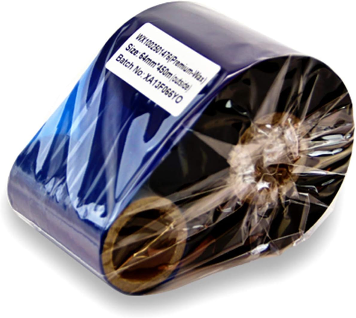 2.5 inch x 1476 ft. (64mm x 450m) - Thermal Transfer Wax Ribbons for Zebra Printers (1 in Core, Black, 5 Pack)