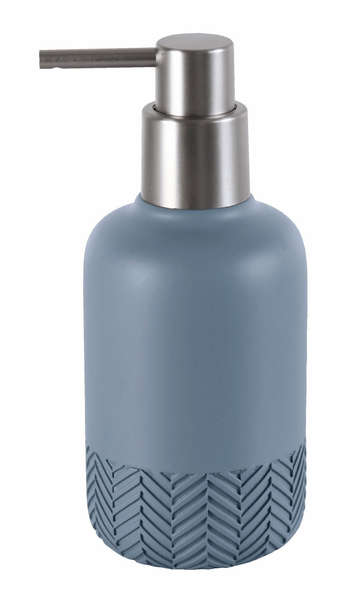 Kleine Wolke Herringbone soap dispenser, accessories, colour: Mare, material: polyresin