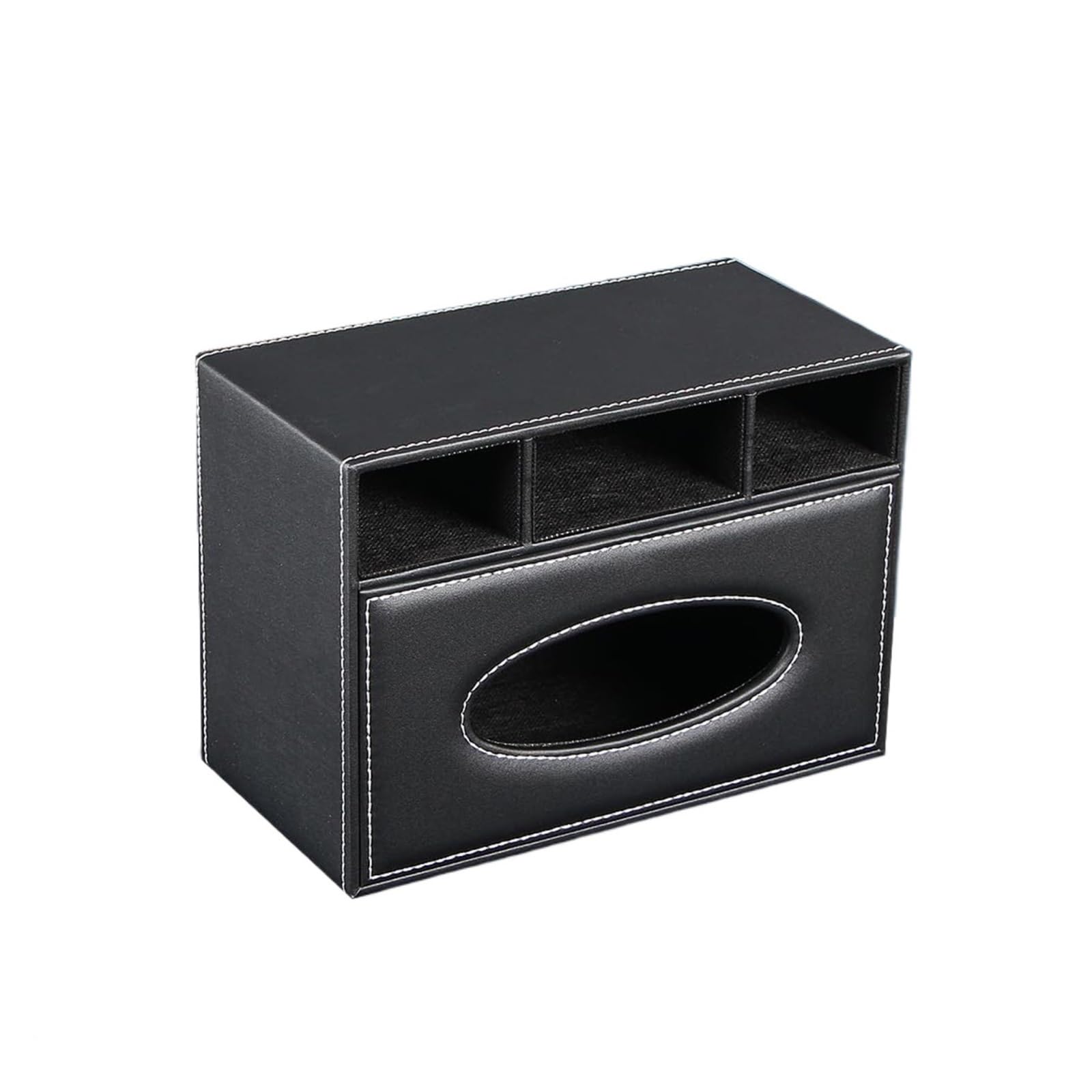 Tissue Case PU Leather Multifunctional Tissue Box Cover Holder, Organizer For Bathroom Vanity Countertops Decor Tissue Dispenser
