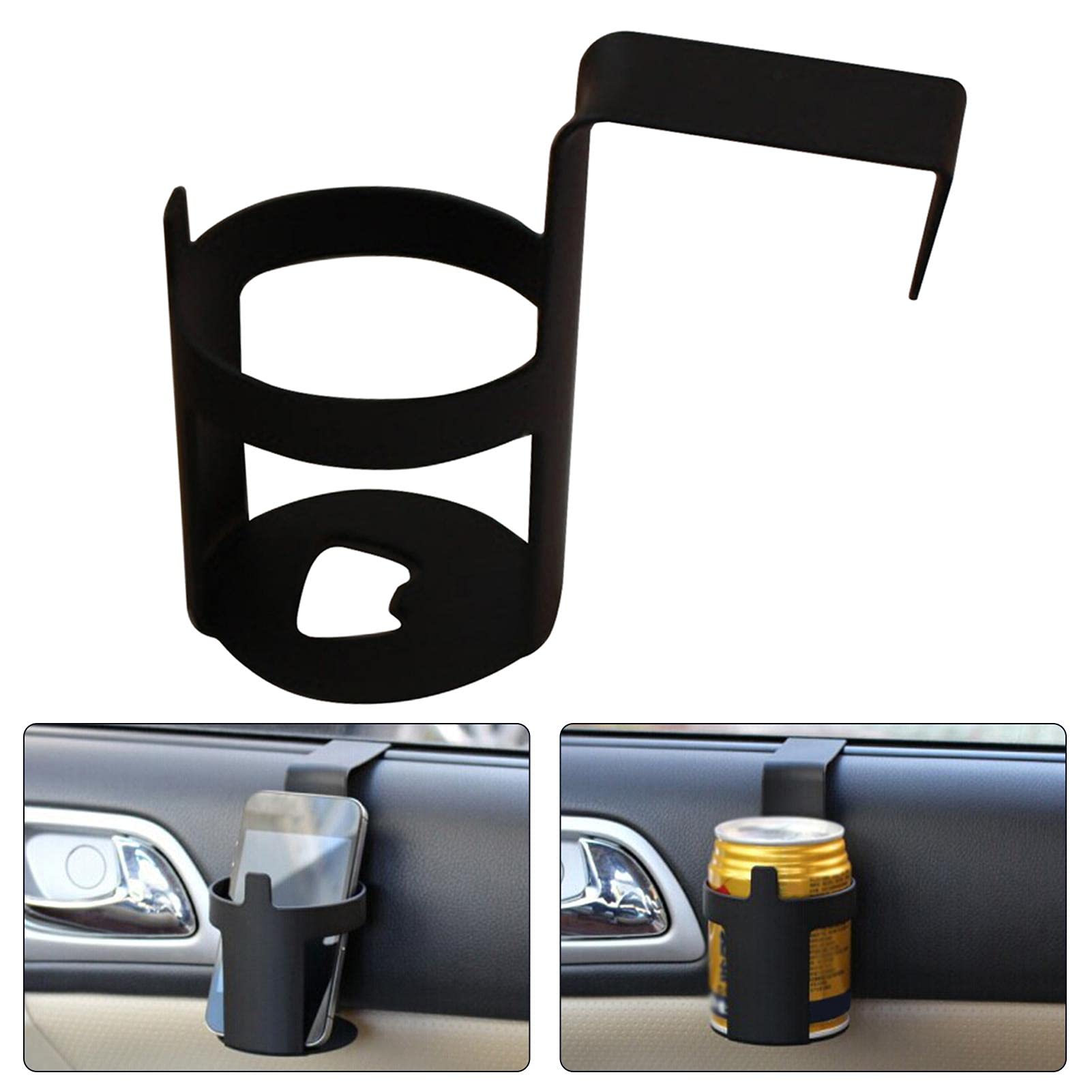 Portable Cup Holder, Car Drink Holder Organiser, Vehicle-Mounted Multifunctional Hanging Bottle Rack, Door Cup Holder Mount Beverage Drink Bottle Holde, Auto Vehicle Car Interior Cup Holder