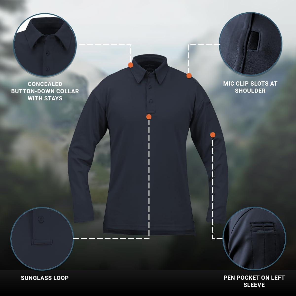 Propper I.C.E. - Polo de Manga Larga para Hombre
