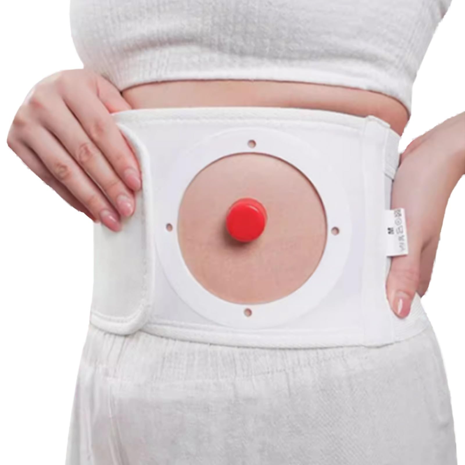 Cintura per Stomia Regolabile per Uomo e Donna, Cintura per Ernia per Stomia Medica con Fori di Diverse Dimensioni, Fascia Elastica per Ernia e Colostomia, Guaina Comfort Post-Operatoria(M)