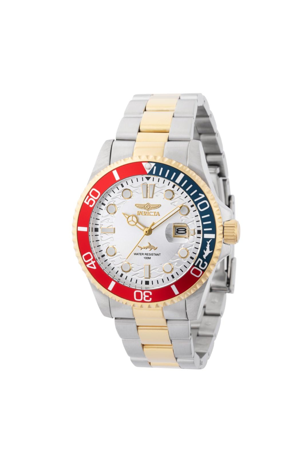 Invicta Silicone Pro Diver Analog Silver Dial Watch for Men - 44707, Multi-Color Band (B0CLF8W24H) Amazon Price History, Amazon Price Tracker