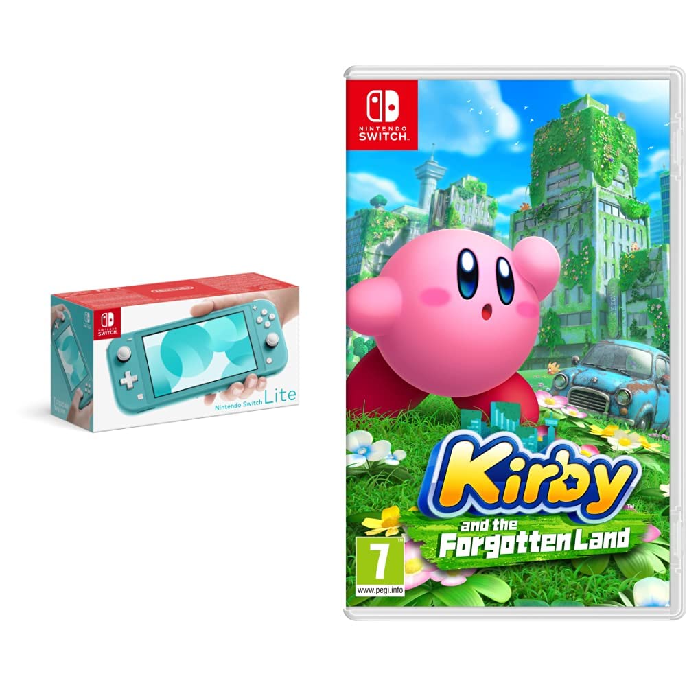 Nintendo Switch Lite - Turquoise + Kirby and the Forgotten Land