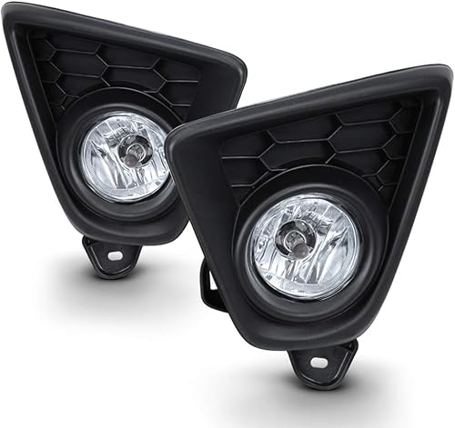 ACANII - Para 2013-2016 Mazda CX-5 CX5 Parachoques Luces antiniebla Lámpara de conducción wConjunto de interruptor lado del conductor y del pasajero