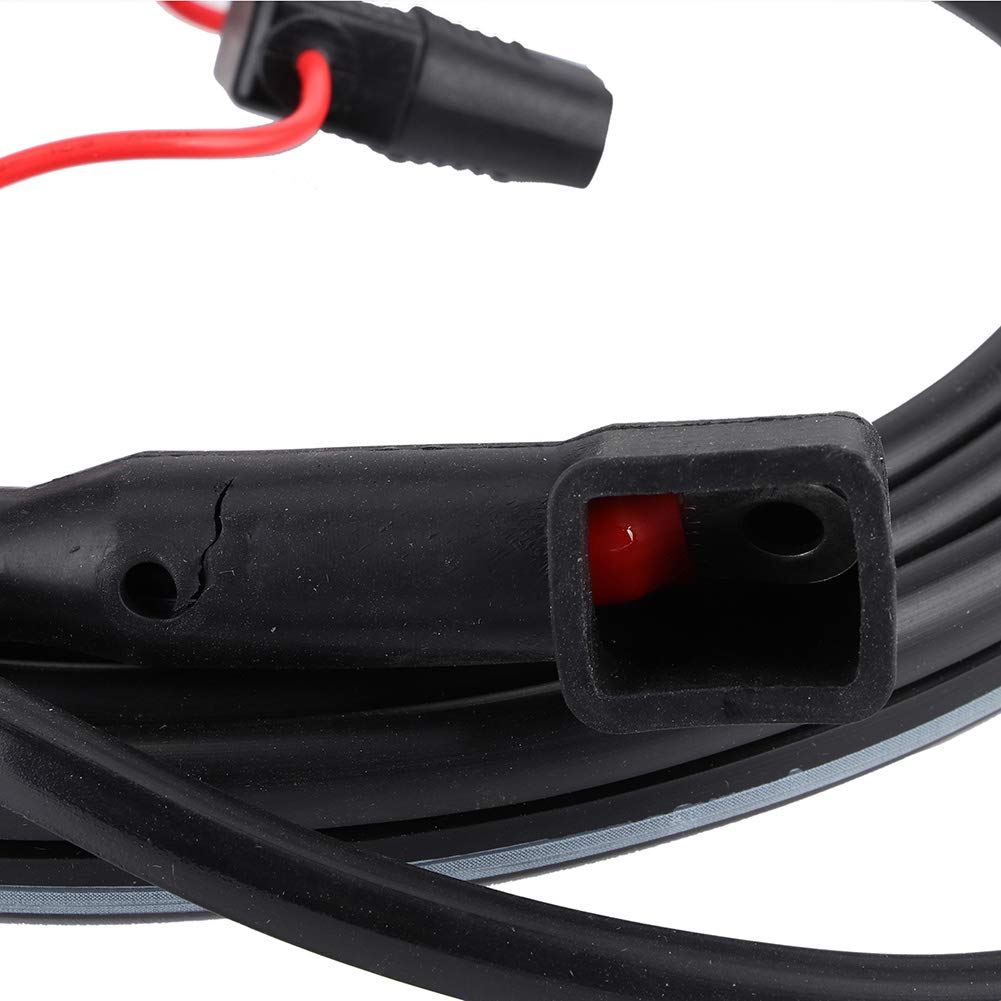 Câble de Batterie Hors-Bord de Bateau, Câble de Batterie de 2 M pour Moteur Hors-Bord Parsun, Double 12 V DC, 15-85, Léger, Portable Noir