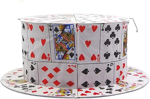 Enjoyer - Tarjeta plegable para fanáticos a tarjetas, sombrero de copa, trucos mágicos, ilusiones de escenario, accesorios de comedia, accesorios de
