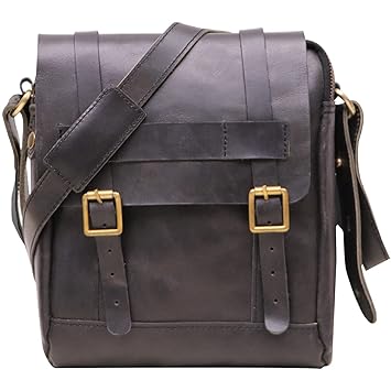 Allextreme Magnetic Bike Fuel Tank Bag Sturdy Lock Design & Rain Cover Universal Fit Leather Sling Storage for All Motorcycles (Black)