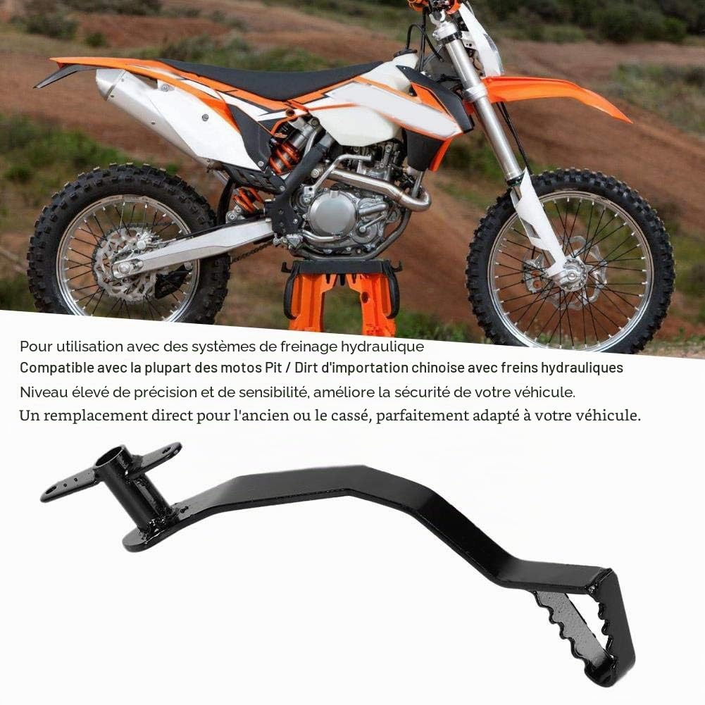 Yctze pour rear brake lever dirt bike 125 apollo pour frein arriere dirt bike Ressort de Frein hydraulique arrière de pédale de Levier adapté pour Pit Dirt Bike 50cc 110cc 125cc