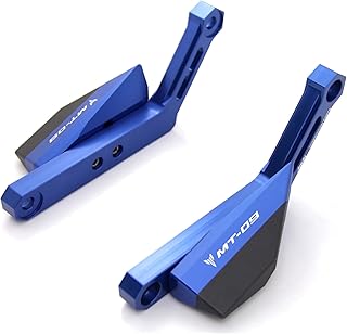 Arashi Capa de motor Protetor de moldura de proteção deslizante para YAMAHA MT09 FZ09 2014-2017 FJ09 15-17 XSR900 16-17 Acessórios de motocicleta MT-09 FZ-09 MT FZ FJ 09 XSR 900 Azul 1 Conjunto 2015 2016