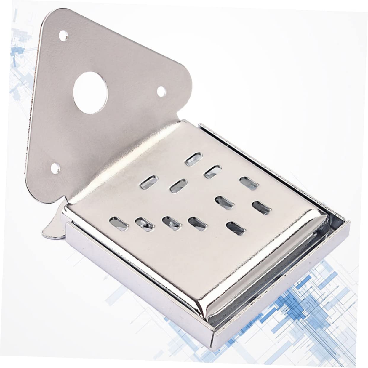 BESTonZON Mandolin Tailpiece Metal Construction Easy to Install Improve Tone Volume Silver Decorative