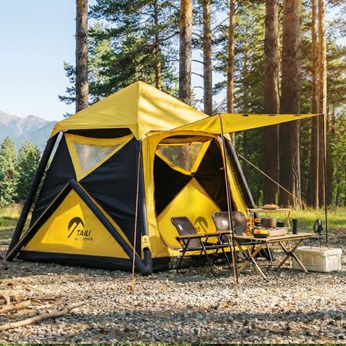 TAILI Inflatable Blow Up Tent for Camping with Hand Pump for...